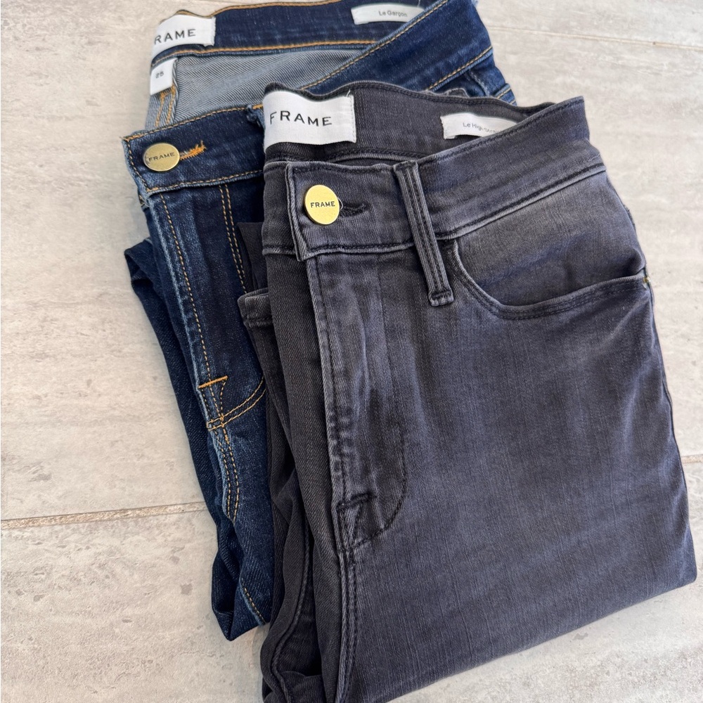 FRAME Jeans Bundle - Dark Gray & Dark Blue